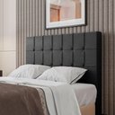 Ver imagem 2 de Cabeceira Estofada King 195 Cm Turmalina Corino Preto