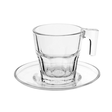 Jogo 4 Xícaras de Café com Pires Sidney 70 Ml Hauskraft