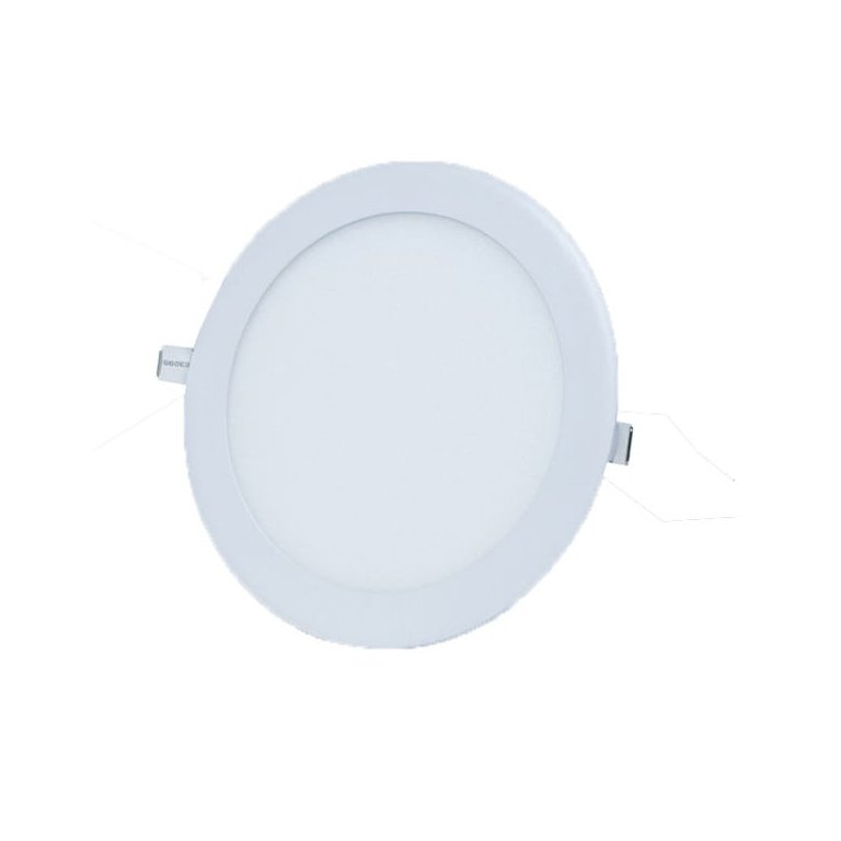 Painel LED Embutir Pop 24W 3000K Amarela Redonda Avant