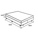 Ver imagem 6 de Cama Box Queen Colchão Mola Ensacada Belos Sonhos + Box Sintético 64x158x198 Cor:Preto
