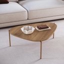Ver imagem 1 de Mesa de Centro Orgânica Pé Metal Hanover/dourado 28014