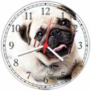 Ver imagem 1 de Relógio De Parede Animais Pug Cão Pet Shop Decorações Quartz