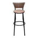 Ver imagem 3 de Banco Americano Alta Bar Bistro de Junco Fibra Sintetica:areia/capuccino