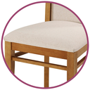 Ver imagem 3 de Cadeira Tradicional Modelo Atlas Treo Made - com Bastante Madeira Maciça e Estofada para o Máximo Co