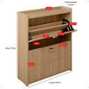 Ver mais imagens de Sapateira Organizadora Pequena Apartamento 12 Pares Calçados Gavetas Basculante Decoração Quarto