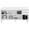 Balcão Gabinete para Cozinha com Tampo 160cm Mirian M05 Branco - Inoviza - 3