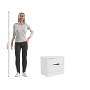Ver imagem 6 de Mesa de Cabeceira 54cm 2 Gavetas S822 Kappesberg - Branco