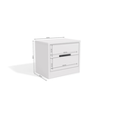 Ver imagem 4 de Mesa de Cabeceira 54cm 2 Gavetas S822 Kappesberg - Branco