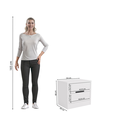 Ver imagem 5 de Mesa de Cabeceira 54cm 2 Gavetas S822 Kappesberg - Branco