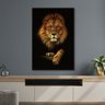 Quadro Decorativo Leão de Judá em Dourado Moderno - 2