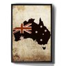Quadro Decorativo Vintage Mapa Mundi Australia Pais - 1