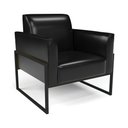 Ver imagem 4 de Sofá Namoradeira com 2 Poltronas Base Industrial Alta Preto Marisa Corano Preto D03 - D’Rossi
