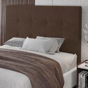 Ver imagem 1 de Cabeceira Cama Box Casal Queen Size Luana 160cm Veludo Marrom - Abmaza