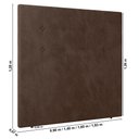 Ver imagem 7 de Cabeceira Cama Box Casal Queen Size Luana 160cm Veludo Marrom - Abmaza