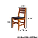 Ver imagem 5 de Cadeira Fixa Estofada de Madeira:mel