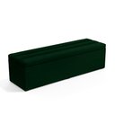 Ver imagem 1 de Calçadeira Baú Ursa 160 para Cama Queen N-026 Veludo Verde Aradecor