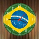 Ver imagem 3 de Relógio De Parede Bandeira Do Brasil Países Quartz Decorações
