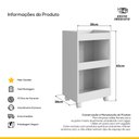 Ver mais imagens de Balcão Pequeno Porte Madeira Multiuso para Casa e Banheiro