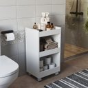 Ver imagem 7 de Balcão Pequeno Porte Madeira Multiuso para Casa e Banheiro