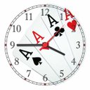 Ver imagem 1 de Relógio De Parede Jogos Baralho Canastra Salas Decorações