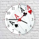 Ver imagem 2 de Relógio De Parede Jogos Baralho Canastra Salas Decorações