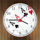 Ver imagem 4 de Relógio De Parede Jogos Baralho Canastra Salas Decorações