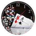 Ver imagem 1 de Relógio De Parede Jogos Pôquer Salas Decorações Interiores