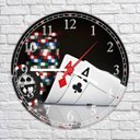 Ver imagem 4 de Relógio De Parede Jogos Pôquer Salas Decorações Interiores
