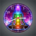 Ver imagem 3 de Relógio De Parede Budismo Buda Meditação Chácras Ioga Quartz Silencioso