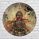 Ver imagem 4 de Relógio De Parede Budismo Buda Meditação Chácras Ioga Quartz Silencioso