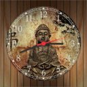 Ver imagem 3 de Relógio De Parede Budismo Buda Meditação Chácras Ioga Quartz Silencioso