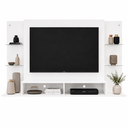 Ver imagem 6 de Painel TV 60" com Suporte e Prateleiras de Vidro Brasil Multimóveis BR3071 Branco