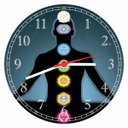 Ver imagem 1 de Relógio De Parede Budismo Buda Meditação Chácras Ioga Quartz Silencioso