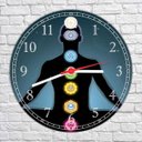 Ver imagem 4 de Relógio De Parede Budismo Buda Meditação Chácras Ioga Quartz Silencioso