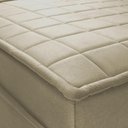 Ver mais imagens de Sofá Retrátil Reclinável 2 Lugares com Molas 1,80m Quantum Suede Velut Bege - King House