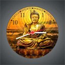 Ver imagem 2 de Relógio De Parede Budismo Buda Meditação Chácras Ioga Quartz Silencioso