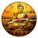 Ver imagem 1 de Relógio De Parede Budismo Buda Meditação Chácras Ioga Quartz Silencioso