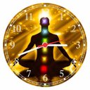 Ver imagem 1 de Relógio De Parede Budismo Buda Meditação Chácras Ioga Quartz Silencioso