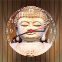 Ver imagem 3 de Relógio De Parede Buda Budismo Religiosidade Quartz Silencioso