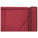 Ver imagem 3 de Cabeceira Solteiro 90 Cm Para Cama Box Suede Vermelho