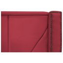Ver mais imagens de Cabeceira Solteiro 90 Cm Para Cama Box Suede Vermelho
