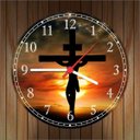Ver imagem 3 de Relógio De Parede Jesus Cristo Católico Religiosidade Quartz