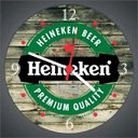 Ver imagem 2 de Relógio Parede Bar Cerveja Churrasco Heineken Estilo Rústico