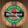 Relógio Parede Bar Cerveja Churrasco Heineken Estilo Rústico - 2
