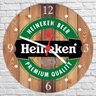 Relógio Parede Bar Cerveja Churrasco Heineken Estilo Rústico - 4