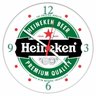 Relógio Parede Bar Cerveja Churrasco Heineken Estilo Rústico - 1