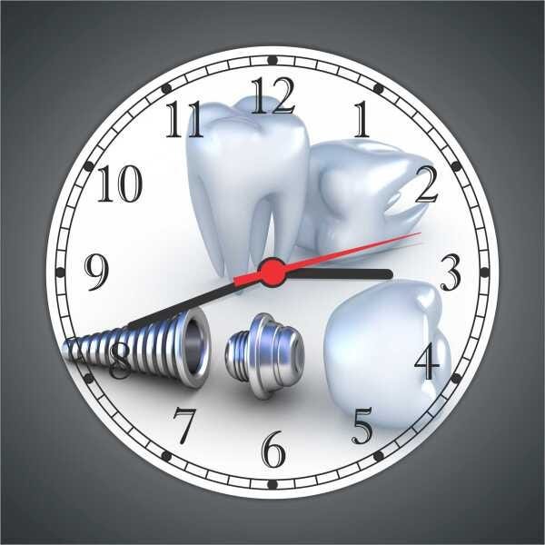 Relógio De Parede Dentista Odontologia Consultórios Quartz Decorações - 2