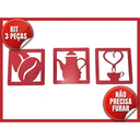 Ver imagem 7 de Trio Placas Cantinho do Café Vermelho
