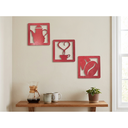 Ver imagem 6 de Trio Placas Cantinho do Café Vermelho