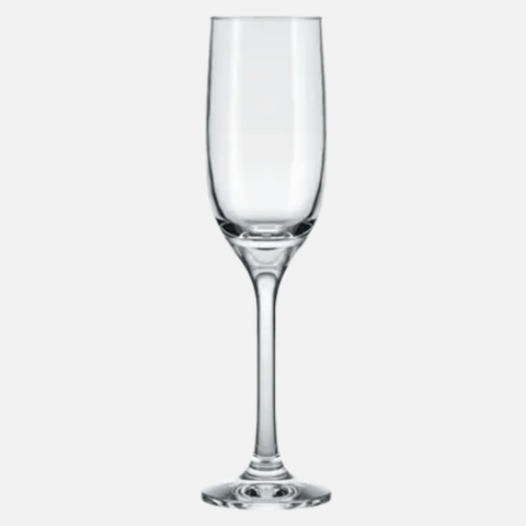 Taça para Champanhe Imperatriz 220 ml Transparente Nadir - Kit com 6 Unidades